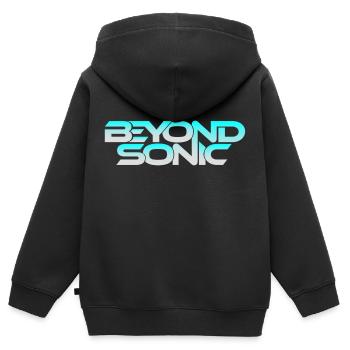 Fichier transparent - Sweat Premium à capuche zippé enfant bio - noir - Dos - AI Model Kid Male (0cm)