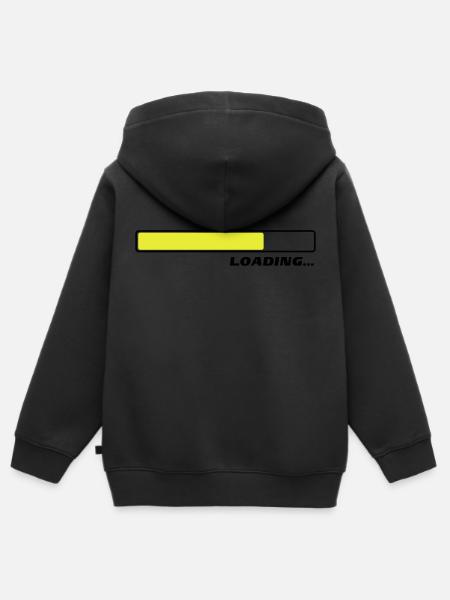Loading… 2c - Kinder Premium Organic Zip Hoodie - Schwarz