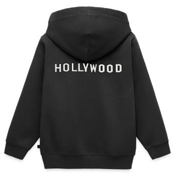 Hollywood Sign Letters - Kinder Premium Organic Zip Hoodie - Schwarz - Hinten - AI Model Kid Male (0cm)