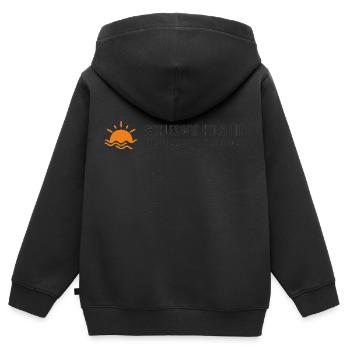 Schleswig Holstein - Der echte Norden - Kinder Premium Organic Zip Hoodie - Schwarz - Hinten - AI Model Kid Male (0cm)
