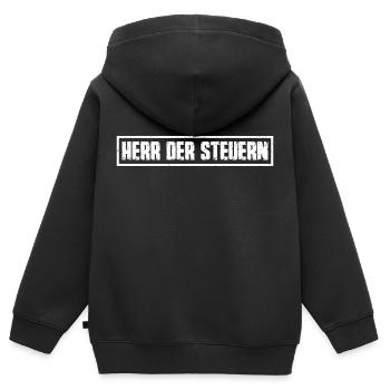 Herr Der Steuern Steuerberater Finanzamt Steuern - Kinder Premium Organic Zip Hoodie - Schwarz - Hinten - AI Model Kid Male (0cm)
