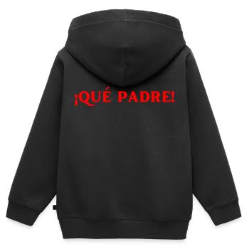 großartig Spanisch Sprache - Kinder Premium Organic Zip Hoodie - Schwarz - Hinten - AI Model Kid Male (0cm)