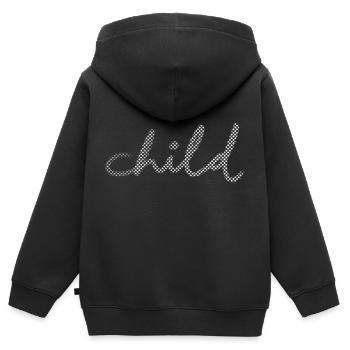 Kind Kinder - Kinder Premium Organic Zip Hoodie - Schwarz - Hinten - AI Model Kid Male (0cm)