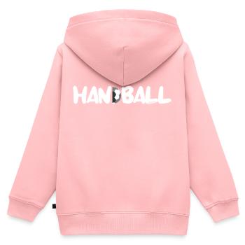 Handball - Torhüter - Kinder Premium Organic Zip Hoodie - Rosa - Hinten - AI Model Kid Female (0cm)
