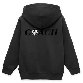 Coach - Sweat Premium à capuche zippé enfant bio - noir - Dos - AI Model Kid Male (0cm)