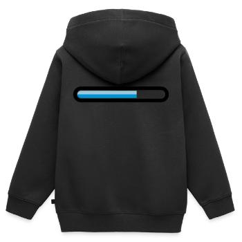 downloading - Kids Premium Organic Zip-up Hoodie - black - Back - AI Model Kid Male (0cm)