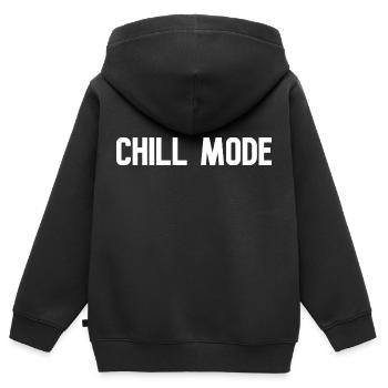 Mode de refroidissement - Sweat Premium à capuche zippé enfant bio - noir - Dos - AI Model Kid Male (0cm)