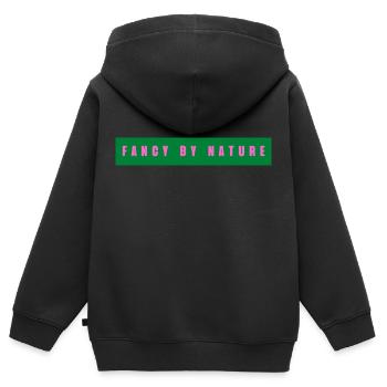 Phantasie von Natur aus - Kinder Premium Organic Zip Hoodie - Schwarz - Hinten - AI Model Kid Male (0cm)