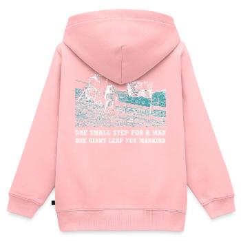 Moon moon landing 1969 Apollo USA Armstrong Saturn - Kids Premium Organic Zip-up Hoodie - rose - Back - AI Model Kid Female (0cm)