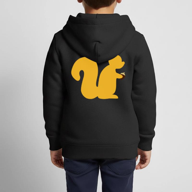 squirrel with a nut Kids Premium Organic Zip-up Hoodie