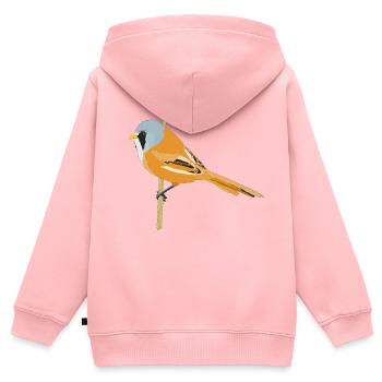 Mustache breading - Kids Premium Organic Zip-up Hoodie - rose - Back - AI Model Kid Female (0cm)