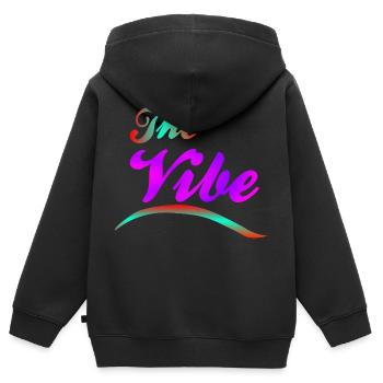 L'ambiance - Sweat Premium à capuche zippé enfant bio - noir - Dos - AI Model Kid Male (0cm)
