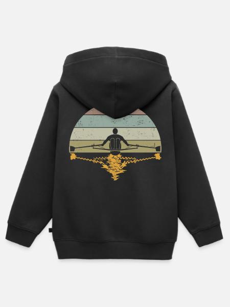 Ramer - Sweat Premium à capuche zippé enfant bio - noir