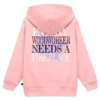 dad bingo hall tshirts present hearbeat bday funny - Kinder Premium Organic Zip Hoodie - Rosa - Hinten - AI Model Kid Female (0cm)