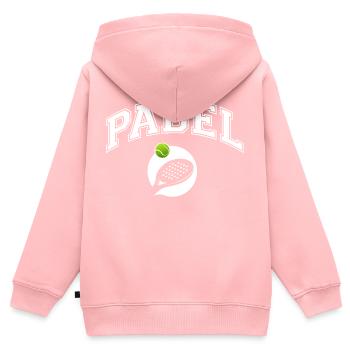Padel - Geschenk für Padelspieler - Kinder Premium Organic Zip Hoodie - Rosa - Hinten - AI Model Kid Female (0cm)