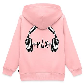 Kopfhörer MAX 300 Kopfhörer Headphones Auriculares - Kids Premium Organic Zip-up Hoodie - rose - Back - AI Model Kid Female (0cm)