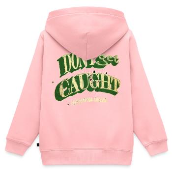 Vacances de Noël Couples Blague Déclaration Animal - Sweat Premium à capuche zippé enfant bio - rose - Dos - AI Model Kid Female (0cm)