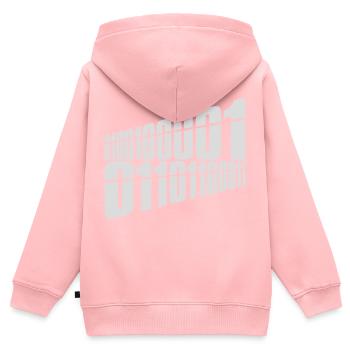 Binär Code Programm Sprache - Kinder Premium Organic Zip Hoodie - Rosa - Hinten - AI Model Kid Female (0cm)