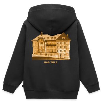 Bad Tölz Marienstift Kruglederer Oberbayern Bayern - Kinder Premium Organic Zip Hoodie - Schwarz - Hinten - AI Model Kid Male (0cm)