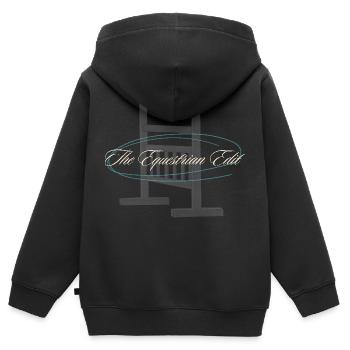 Horse Obstacle - Kids Premium Organic Zip-up Hoodie - black - Back - AI Model Kid Male (0cm)