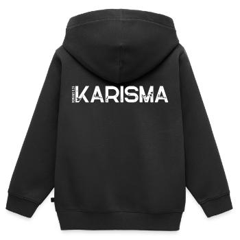 Karisma - Römer 6,23 - Kinder Premium Organic Zip Hoodie - Schwarz - Hinten - AI Model Kid Male (0cm)