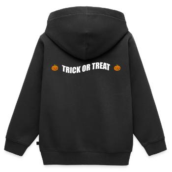 Süßes oder Sauers T-Shirt Halloween Geschenk/idee - Kinder Premium Organic Zip Hoodie - Schwarz - Hinten - AI Model Kid Male (0cm)