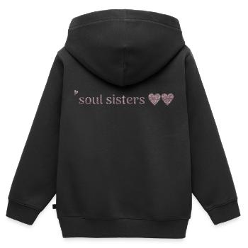 Amis - Sweat Premium à capuche zippé enfant bio - noir - Dos - AI Model Kid Male (0cm)