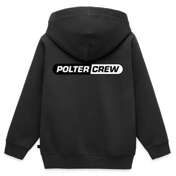Polter Crew Polterabend - Kinder Premium Organic Zip Hoodie - Schwarz - Hinten - AI Model Kid Male (0cm)