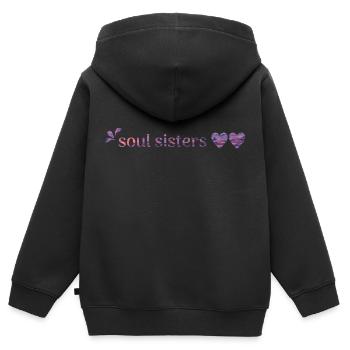 Amis - Sweat Premium à capuche zippé enfant bio - noir - Dos - AI Model Kid Male (0cm)