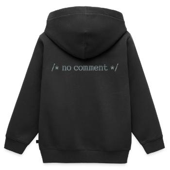 Hacker Hacker Hacker Computer Cybersicherheit - Kinder Premium Organic Zip Hoodie - Schwarz - Hinten - AI Model Kid Male (0cm)