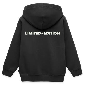 Édition limitée - Sweat Premium à capuche zippé enfant bio - noir - Dos - AI Model Kid Male (0cm)