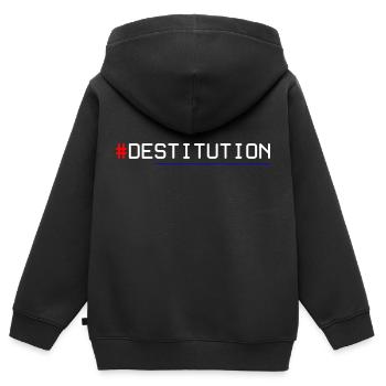 Color Impeachment Bringen Sie Ihre Stimme mit Stil zum Ausdruck - Kinder Premium Organic Zip Hoodie - Schwarz - Hinten - AI Model Kid Male (0cm)