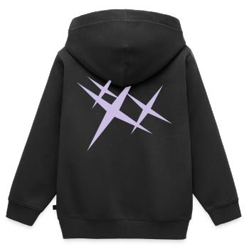 Glitzer / sparkle (1c) - Kids Premium Organic Zip-up Hoodie - black - Back - AI Model Kid Male (0cm)