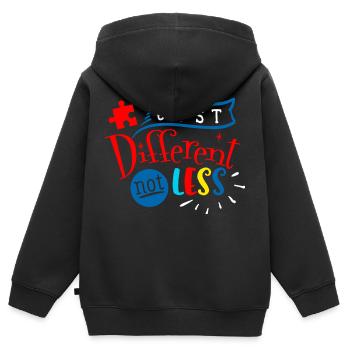 Autismus Autist ADHS Autism Asperger Geschenk - Kinder Premium Organic Zip Hoodie - Schwarz - Hinten - AI Model Kid Male (0cm)
