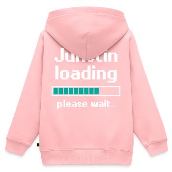 Juristin loading Jura Justiz Beruf Geschenk - Kinder Premium Organic Zip Hoodie - Rosa - Hinten - AI Model Kid Female (0cm)