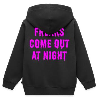 Freaks sortent la nuit cauchemar Halloween Zombie - Sweat Premium à capuche zippé enfant bio - noir - Dos - AI Model Kid Male (0cm)