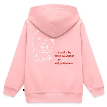wäre es - Kinder Premium Organic Zip Hoodie - Rosa - Hinten - AI Model Kid Female (0cm)