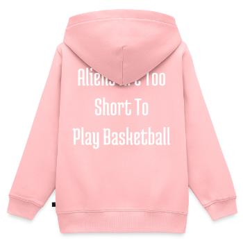 alien puns ankle breaker 90s basketball - Kids Premium Organic Zip-up Hoodie - rose - Back - AI Model Kid Female (0cm)
