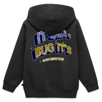 profession c plus plus computer funny quote bday - Kinder Premium Organic Zip Hoodie - Schwarz - Hinten - AI Model Kid Male (0cm)