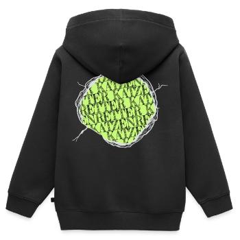 tierliebe kuh animal rights zitat fleischistmord - Kinder Premium Organic Zip Hoodie - Schwarz - Hinten - AI Model Kid Male (0cm)