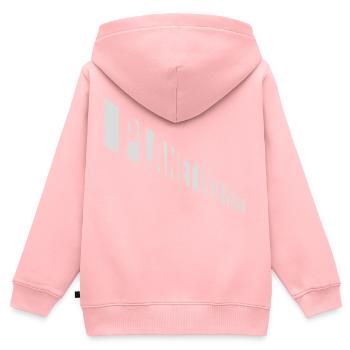 planet over profit Zitat - Kinder Premium Organic Zip Hoodie - Rosa - Hinten - AI Model Kid Female (0cm)