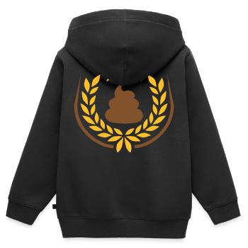 Fucking pile of laurel wreath stars - Kids Premium Organic Zip-up Hoodie - black - Back - AI Model Kid Male (0cm)