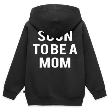 Schwangerschaft Babyparty Babyshower Boy Girl - Kinder Premium Organic Zip Hoodie - Schwarz - Hinten - AI Model Kid Male (0cm)