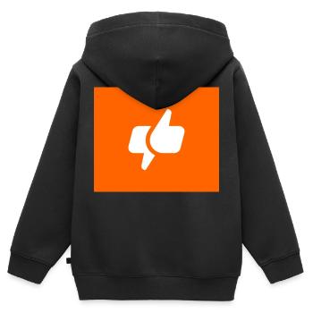 Amazoni boli Nikeo - Kinder Premium Organic Zip Hoodie - Schwarz - Hinten - AI Model Kid Male (0cm)