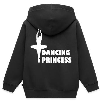 Dancing Dance Music - Kinder Premium Organic Zip Hoodie - Schwarz - Hinten - AI Model Kid Male (0cm)