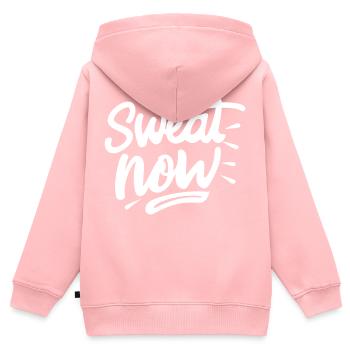 Sweat Now - Kids Premium Organic Zip-up Hoodie - rose - Back - AI Model Kid Female (0cm)