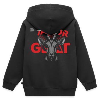 Darts Taylor Still Is The Goat - Kinder Premium Organic Zip Hoodie - Schwarz - Hinten - AI Model Kid Male (0cm)