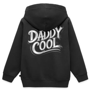 Daddy Cool - Kinder Premium Organic Zip Hoodie - Schwarz - Hinten - AI Model Kid Male (0cm)
