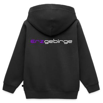 Erzgebirge - Kinder Premium Organic Zip Hoodie - Schwarz - Hinten - AI Model Kid Male (0cm)