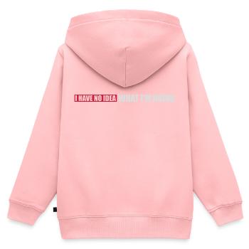 Aucune idée - Sweat Premium à capuche zippé enfant bio - rose - Dos - AI Model Kid Female (0cm)